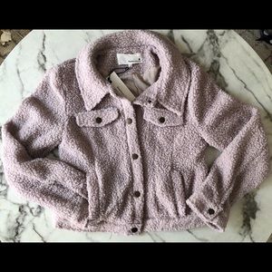 Vici Collection Faux Lambskin Bomber Jacket Small